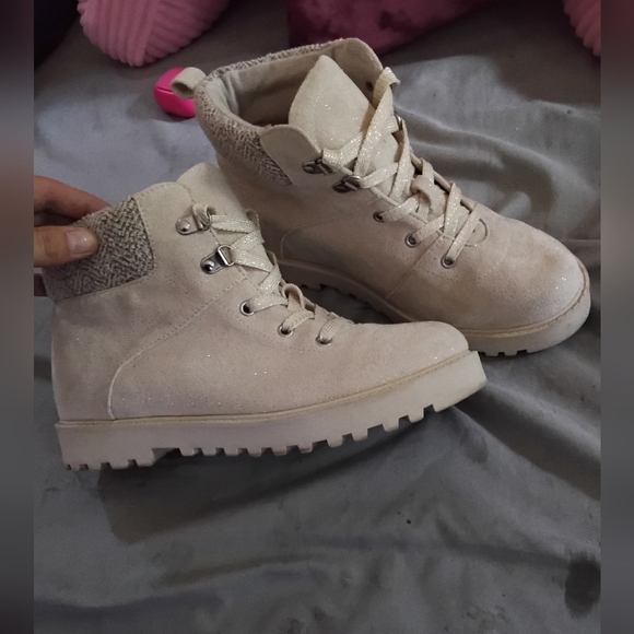 Kohl's/SO Beige Sparkle Ankle Boot - Picture 3 of 6